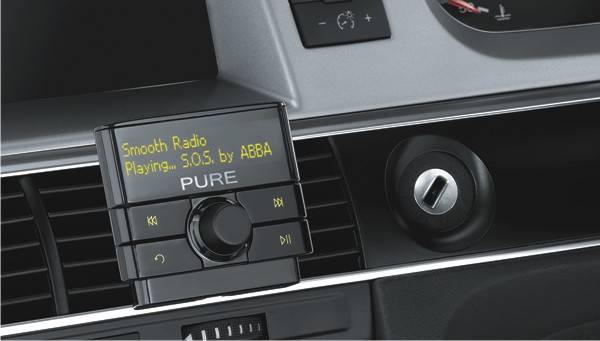 PURE Highway 300Di in-car DAB designed for, and provides full control of, the iPod, iPhone and iPad