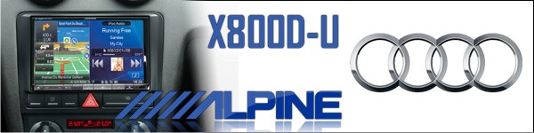 Alpine X800D-U for Audi