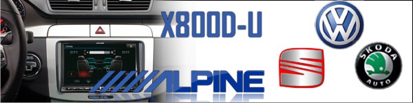 Alpine X800D-U for VW Seat and Skoda